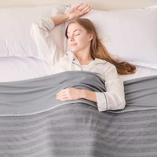 41hity5kx1l.jpg EMME Cooling Blankets for Hot Sleepers, Summer Blanket 60"x80" for Bed | Thin Lightweight Throw Blanket for Couch, Doub