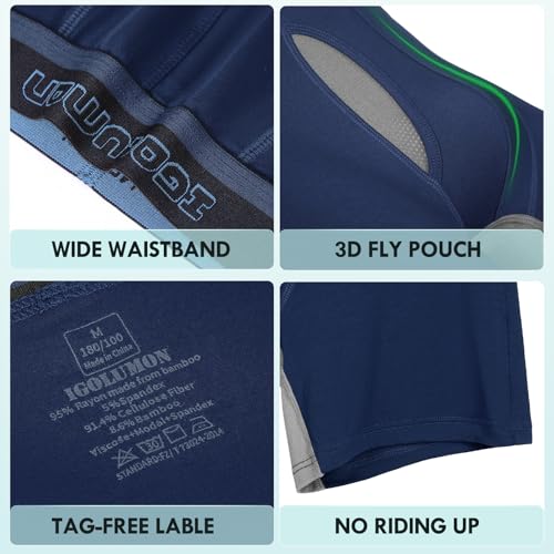 41jowdulxvl 1.jpg IGOLUMON Mens Breathable Soft Boxer Briefs for Men with Fly | IGOLUMON Bamboo Rayon Breathable Soft Boxer Briefs 6 Pack