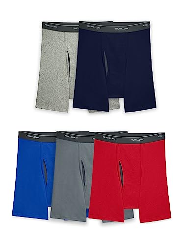41kqgtstpwl.jpg Fruit of the Loom Men's Coolzone Boxer Briefs - Moisture Wicking & Breathable, Assorted Color Multipacks - Men's Fitness
