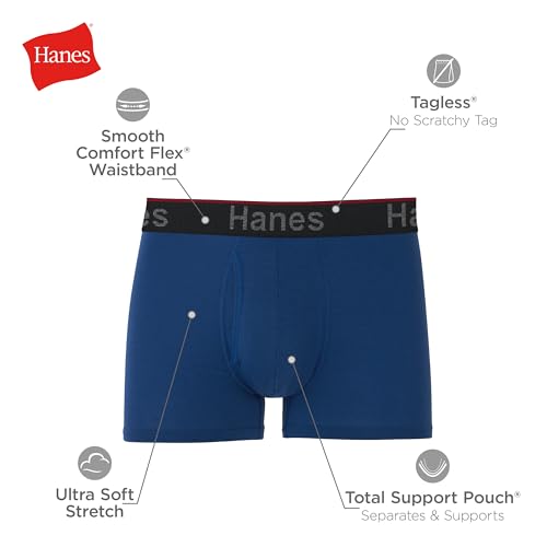 41l90lv jhl.jpg Hanes Total Support Pouch Men's Boxer Brief Underwear | Anti-Chafing | Moisture-Wicking Odor Control | 3-Pack (Reg or Lo