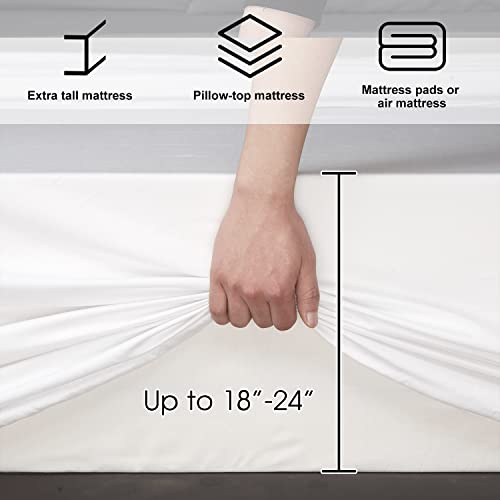 41pgnb5ufsl.jpg HYPREST King Size Bamboo Rayon Sheets Best Cool Sheets for Hot Sleepers OEKO-TEX Certified