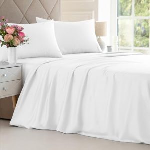 Bamboo Sheets King Size - Cooling & Ultra Soft Bedding for Warm Nights - 100% Rayon Derived from Bamboo - Hotel Luxury S