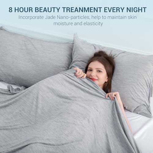 41qioktzkml.jpg Elegear Arc-Chill Cool |0 Fiber Cooling Blanket for Hot Sleepers, Twin Size, Q-Max>0.5, Grey OEKO-TEX STANDARD 100 Ele