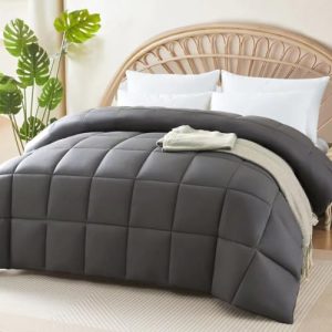 100% Viscose Made from Bamboo Breathable Cooling Comforter for Hot Sleepers | OEKO-TEX STANDARD 100 Silk Soft Queen Siz