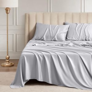 Queen Sheet Set, Cooling & Breathable 100% Rayon Derived from Bamboo Sheets, 16 Inch Deep Pockets, OEKO-TEX Certified, G