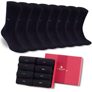 Men's Light Weight Dress and Trouser Socks by BAMBOOVEN - Odor Free, Breathable, Rayon from Bamboo (3 or 8 pairs + Gift