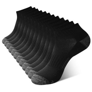 BAMBOO COOL Men's Ankle Socks - Running Socks with Arch Support and Moisture Wicking, 6 Pack | The Forest Stewardship Co