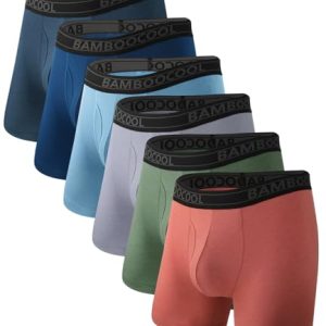 Bamboo Cool Men's Modern Multipack Comfortsoft Moisture-Wicking Underwear | Breathable Men's Bamboo Cool Underwear 6 Pa