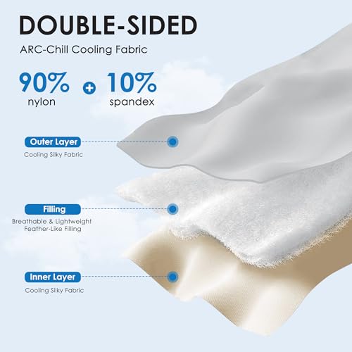 41y6fziwg0l.jpg Double Sided Cooling Blankets for Hot Sleepers | Soft Breathable Ice Blanket for Summer | Silky and Lightweight Queen S