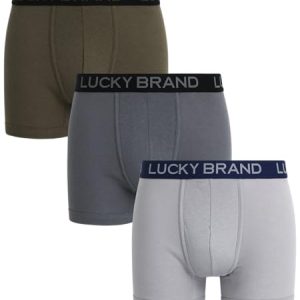 Lucky Brand Men's Soft Stretch Boxer Briefs - 3 Pack Comfortable Underwear for Men - Breathable Design (S-XXL) Lucky B