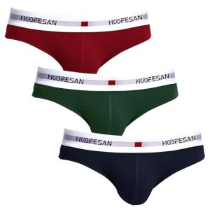 HOOFESAN Men's Underwear Briefs Pack - Stretch Cotton Low RiseBriefs for Men Wide Waistband | HOOFESAN Mens Underwear B
