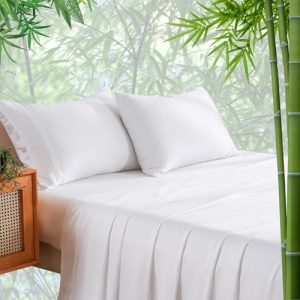 Bedlifes Queen Size Cooling Sheets - OEKO-TEX STANDARD 100 Ultra Soft Bamboo Derived Rayon Sheets for Summer | Bedlifes