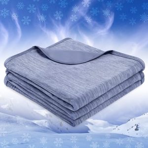 Pavilia Cooling Blanket for Hot Sleepers, Lightweight Summer Blanket for Bed, Cooling Chill Throw Blanket for Night Swea
