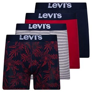 Levi's Breathable Stretch Mens Boxer Briefs 4 Pack for Hot Weather Activities