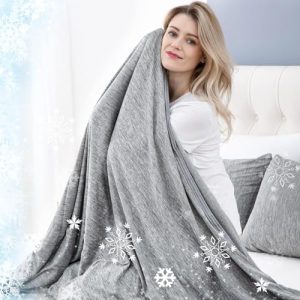 CHOSHOME Cooling Blanket for Hot Sleepers Lightweight Summer Thin Blankets for Sleeping OEKO-TEX STANDARD 100 CHOSHOME L