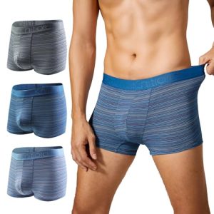 KNITLORD Breathable ComfortSoft Bamboo Men's Boxer Briefs 3 or 4 Pack KNITLORD Breathable ComfortSoft Men's Boxer Briefs