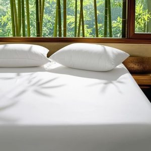 David's Home Cooling Fitted Sheet King Size for Hot Sleeper David's Home Breathable 100% Rayon Derived from Bamboo Fit