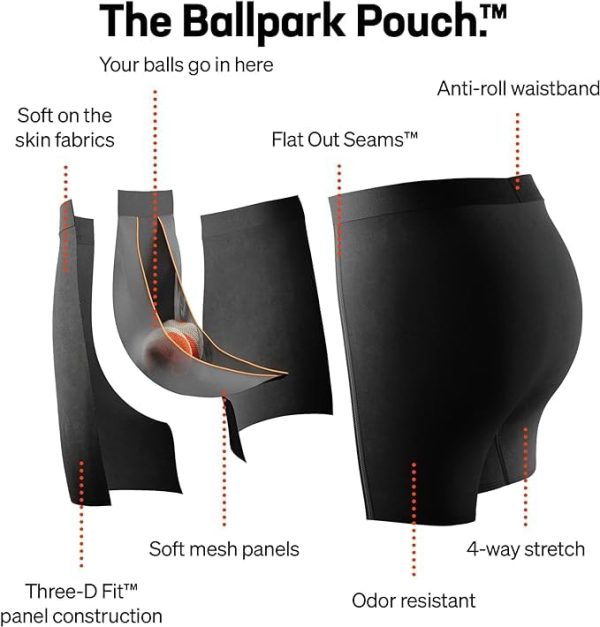SAXX Underwear Co. Men's Pouch Boxer Brief Fly Underwear for Daily Wear and Travel