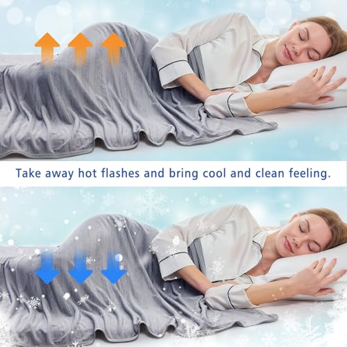 51jix nfptl.jpg EMME Cooling Blankets for Hot Sleepers, Summer Blanket 60"x80" for Bed | Thin Lightweight Throw Blanket for Couch, Doub