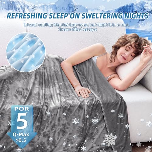 51qu1ufjxel.jpg Inhand Cooling Blanket Queen Size for Hot Sleepers Inhand Cooling Blanket Queen Size for Summer Nights Sweats Inhand Coo