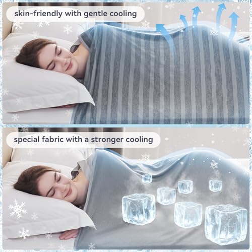 51rjyzlgg2l.jpg Guohai Cooling Throw Blanket for Hot Sleepers Travel/Outdoor
