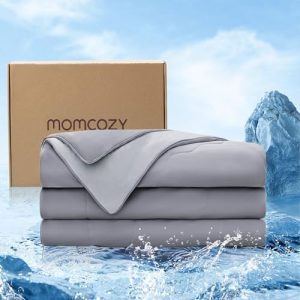 Momcozy Life Cooling Comforter for Hot Sleepers, Soft Breathable Pregnancy Cooling Blanket, 3-Second Cooling, 8 Hours+ S