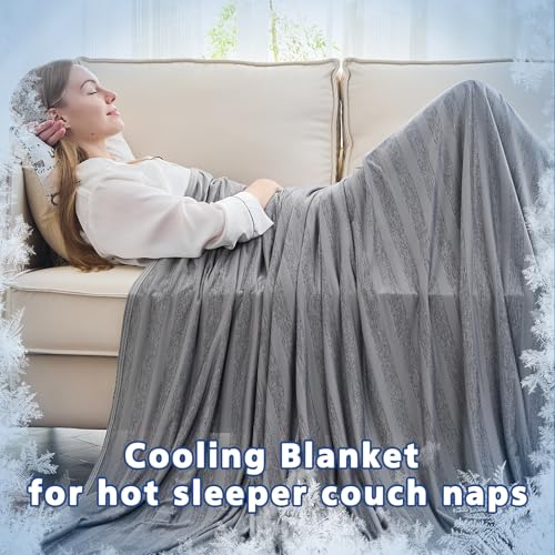 51tzdpewsfl.jpg EMME Cooling Blankets for Hot Sleepers, Summer Blanket 60"x80" for Bed | Thin Lightweight Throw Blanket for Couch, Doub