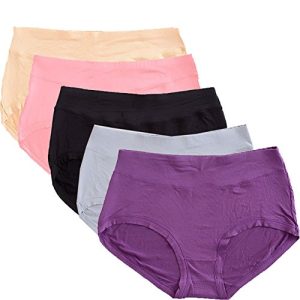 Warm Sun Women's Bamboo Rayon Stretchy Soft Breathable Plus Size High Waist Panties Size S-3XL Warm Sun Women's Bamboo R