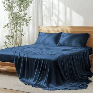 JSELF 100% Organic Viscose from Bamboo Ultra Soft Sheets for Hot Sleepers - Queen Size - OEKO-TEX STANDARD 100 JSELF 100