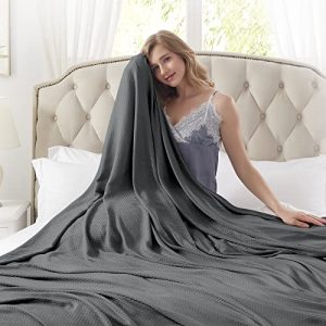 DANGTOP Cooling Blankets for Sleepers, 100% Rayon Derived from Bamboo, Absorbs Body Heat to Keep Cool on Warm Nights, Ul