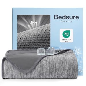 Bedsure Arc-Chill Q-Max 0.4 Summer Cooling Blanket for Hot Sleepers, Sports Mesh Design, Lightweight Breathable Ice Cold