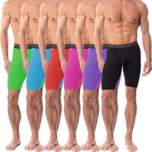 Ultra Soft Stretch Base Layer Men's Knee Length Boxer Briefs - Pack of 6 | American Heaven Men's Knee Length Boxer Brie