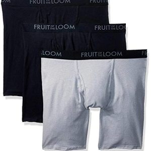 Men's Fruit of the Loom Breathable Boxer Briefs, Moisture Wicking Underwear, Assorted Color Multipacks | Fruit of the L