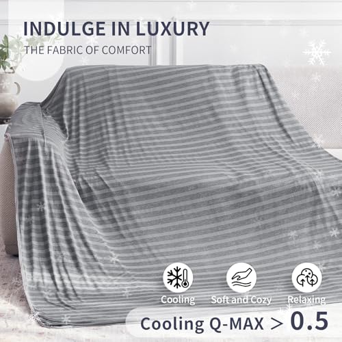 51rek1ok24l.jpg Guohai Cooling Throw Blanket for Hot Sleepers Travel/Outdoor