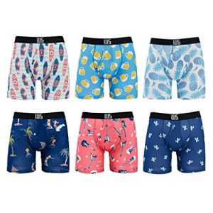 Warriors & Scholars Mens Boxer Briefs Pack of 6 | Warriors & Scholars Boxer Briefs for Men Underwear | Warriors & Schol