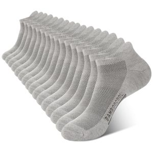 Bamboo Cool Men's Ankle Socks - Running Socks with Arch Support and Moisture Wicking, Heel Tab, 8 Pack | FSC Certified