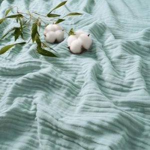 David's Home Ultra Soft Cooling Muslin Blanket Twin Sage Green